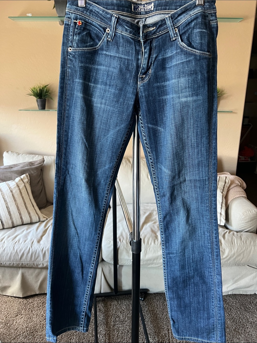 Hudson Jeans Slim Straight Denim Flap Pocket